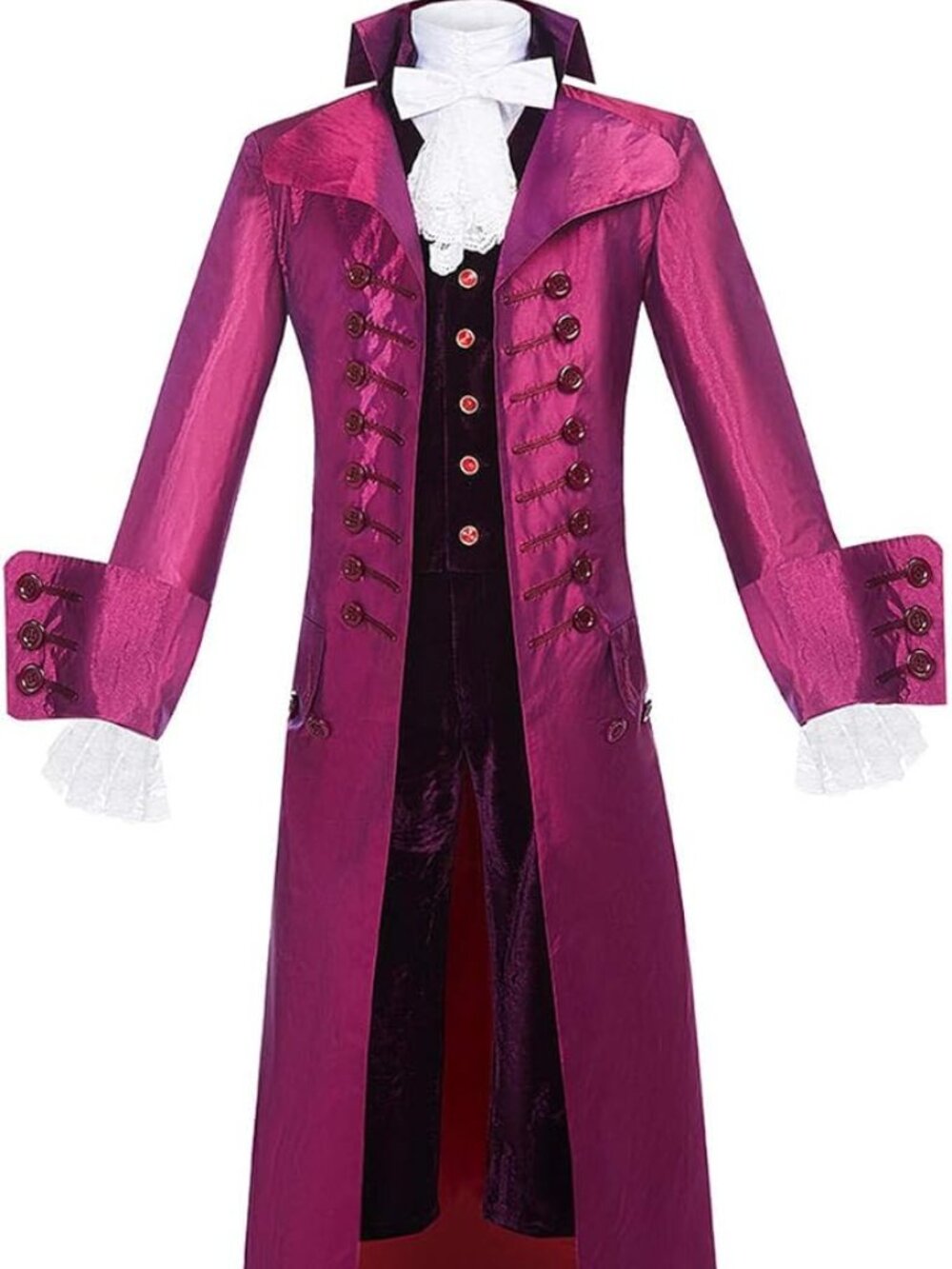 Costume L Hamilton, Jefferson Founding Father's, Halloween Purple, Magenta, Fun